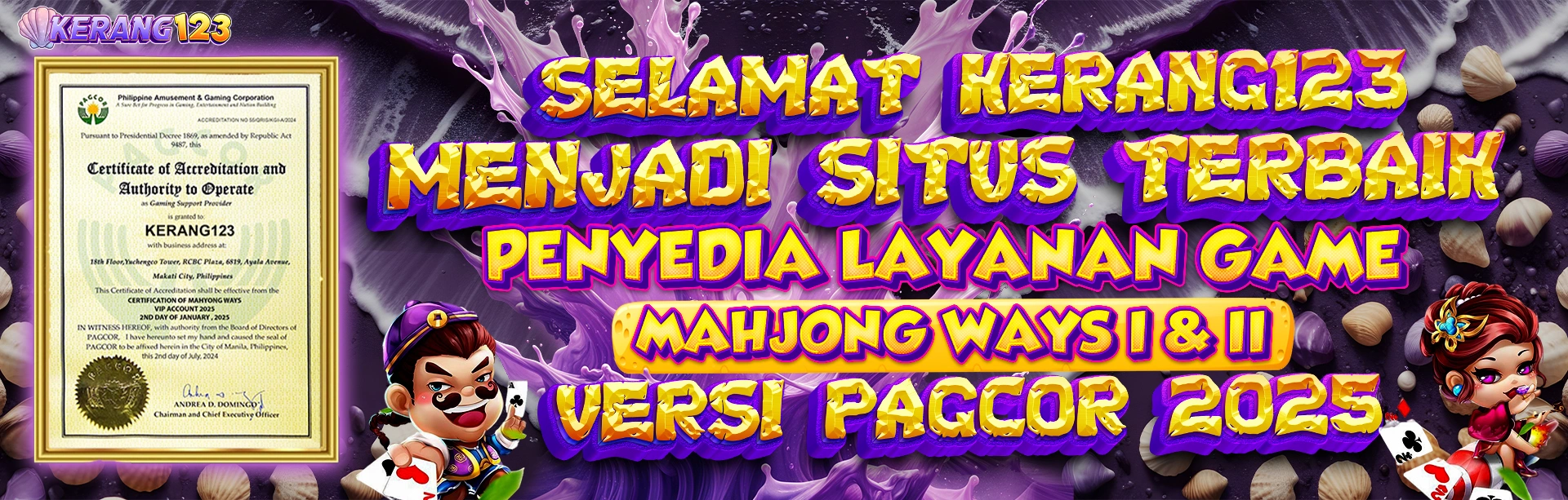 Lisensi Resmi Pagcor Kerang123